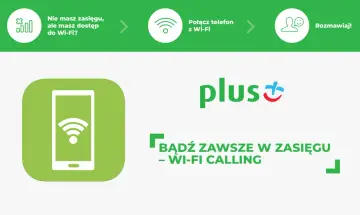 Bądź zawsze w zasięgu dzięki Wi-Fi Calling Plus. Rozmawiaj bez ograniczeń, nawet gdy nie masz zasięgu sieci komórkowej.