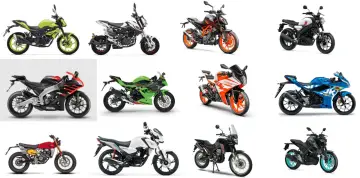 Kolekcja motocykli, w tym modele marki japońskich motocykli: Yamaha, Suzuki, Kawasaki. Różne style, od sportowych po terenowe.