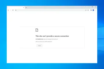 Błąd połączenia: ERR_SSL_VERSION_OR_CIPHER_MISMATCH. Strona rc4.badssl.com nie może zapewnić bezpiecznego połączenia z powodu nieobsługiwanego protokołu.