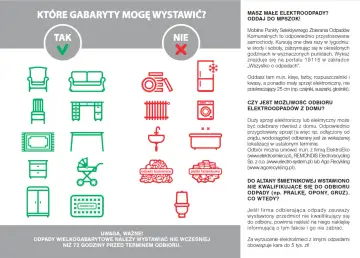 Meble, dywany, wózki dziecięce, materace – to przykłady, co można wystawić na gabaryty. Nie wolno tam wyrzucać gruzu ani pralek.
