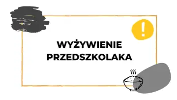 Jak uniknąć błędów w jadłospisie przedszkole? Zwróć uwagę na wyżywienie przedszkolaka. Wykrzyknik i miska ryżu sugerują ważne wskazówki.