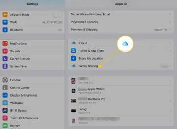 Ustawienia Apple ID, sekcja Family Sharing. Tu znajdziesz opcje jak wylogować się z Family Link.