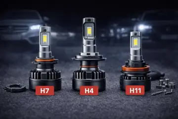 Żarówki H7 LED z homologacją polską. Trzy modele: H7, H4, H11. Nowoczesne oświetlenie samochodowe.