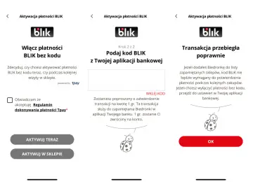 Aktywacja płatności BLIK w Biedronce. Można płacić Blikiem bez kodu, po aktywacji.