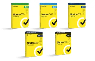 Różne wersje Norton Antywirus: Standard, Deluxe (3 i 5 urządzeń), Premium i Platinum. Wybierz najlepszą ochronę dla swoich urządzeń.