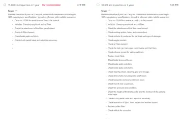 Manutenzione Toyota Aygo: tagliando ogni 15.000 km o 1 anno, o 30.000 km o 2 anni.