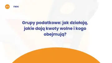 Grupy podatkowe: jak działają, jakie kwoty wolne i kogo obejmują? Tytuł artykułu na tle terminala płatniczego.