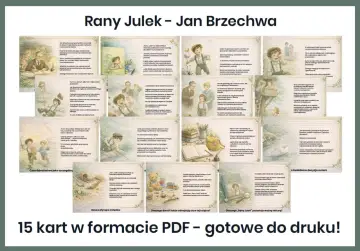 Ilustracje i tekst streszczenie rany julek. Książka Jana Brzechwy ukazuje dziecięce emocje i błędy, z których uczą się bohaterowie.