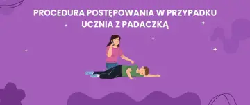 Procedura postępowania w przypadku ucznia z padaczką w szkole. Nauczycielka dzwoni po pomoc, gdy chłopiec leży na ziemi.