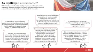 Suwerenność to niezależność, wolność wyboru. Polacy dyskutują o niej, patrząc na Unię Europejską i własne poczucie polskości.