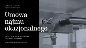 Klucz do drzwi z brelokiem w kształcie domu, symbolizujący umowę najmu okazjonalnego. Uniknij błędów przy zawieraniu!