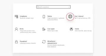 Ustawienia sieci i Internetu, gdzie można sprawdzić, jak sprawdzić adres IP.