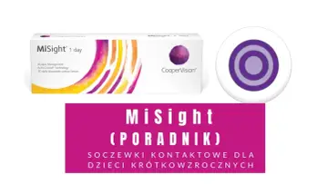 Soczewki MiSight 1 day dla dzieci z krótkowzrocznością. Pomagają zarządzać wadą wzroku.