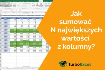 Jak sumować największych wartości z kolumny? Tabela pokazuje dane pasażerów metra.