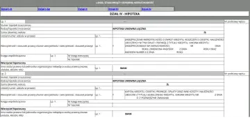 Dział IV księgi wieczystej zawiera informacje o hipotekach. Aby dowiedzieć się kto jest właścicielem działki, należy sprawdzić dane wierzyciela hipotecznego.