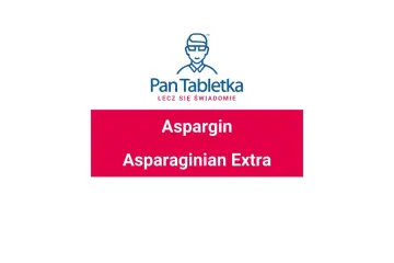 Logo Pan Tabletka. Aspargin wycofany. Asparaginian Extra.