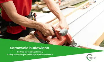 Ręce majstra tnące piłą tarczową blachę. Temat: legalizacja samowoli budowlanej.