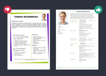 Tamara Mazowiecka, doradczyni klienta z 3-letnim doświadczeniem, szuka pracy. Jej tytuł zawodowy to "Doradczyni Klienta".