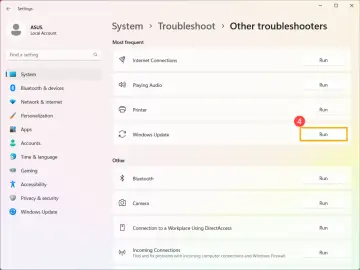 Uruchom narzędzie do rozwiązywania problemów z Windows Update, aby naprawić błędy aktualizacji.
