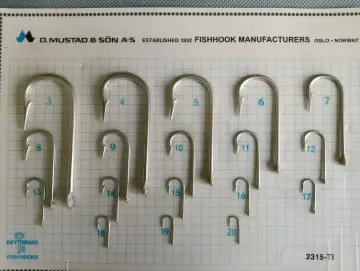 Różne rozmiary haczyków Mustad, od 3 do 20. Idealny jaki haczyk na płoć znajdziesz wśród tych klasycznych modeli.