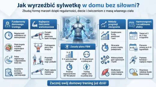 Trening w domu - Skuteczny plan bez siłowni i sprzętu