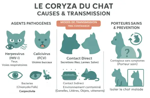 Coryza chez le chat - les signes qui doivent alerter