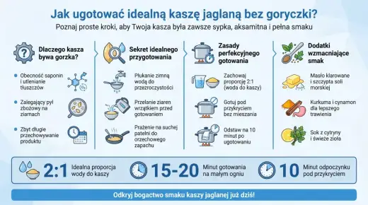 Kasza jaglana na obiad - jak ugotować ją bez goryczki
