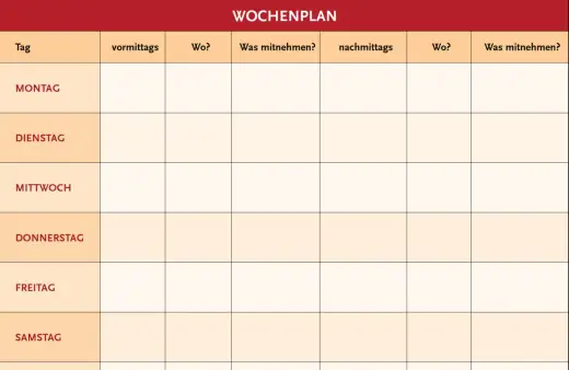 Wochenplan Demenz - So schafft Struktur Sicherheit im Alltag