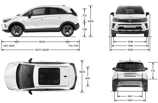 Opel Crossland - Wymiary, bagażnik: Czy to auto dla Ciebie?
