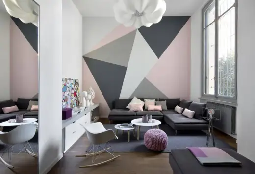 Pareti geometriche in casa - come farle funzionare davvero
