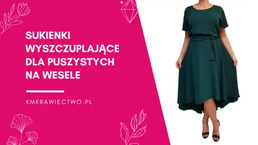 Sukienki na wesele tuszujące brzuch: Fasony, które wyszczuplają