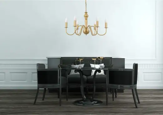 Złota lampa wisząca - jak wybrać, by ociepliła wnętrze?