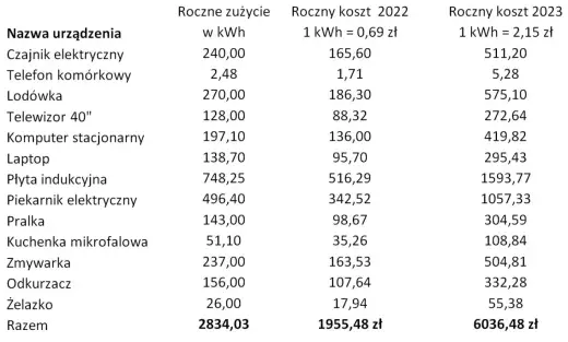 Ile prądu zużywa mieszkanie - Ile kWh rocznie to norma?