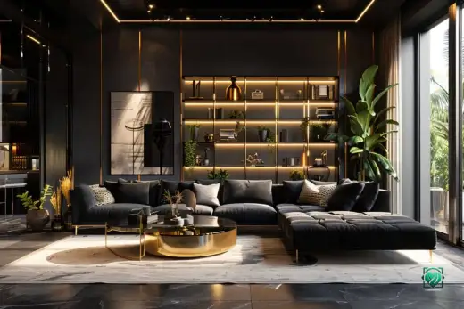 Schwarze Wand gestalten - Ideen für ein elegantes Zuhause
