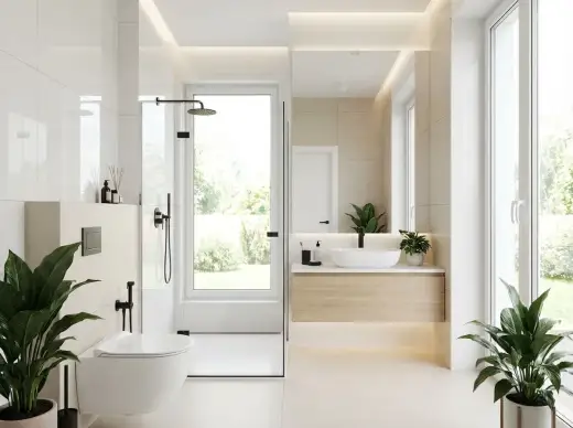 Łazienka 7m² z oknem: Jak ją urządzić? Inspiracje i porady