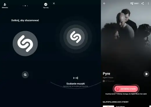 Rozpoznawanie muzyki - Jaka to piosenka? iPhone i Android