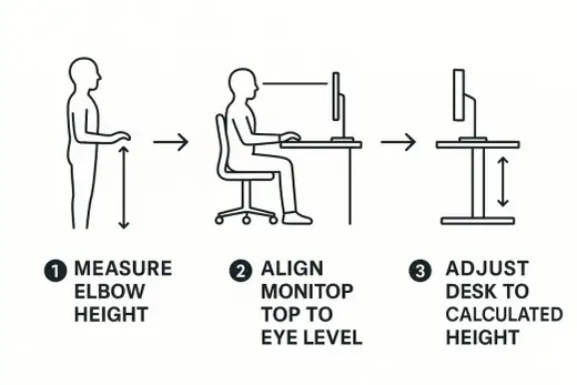 Desk Height Guide - Find Your Perfect Ergonomic Setup