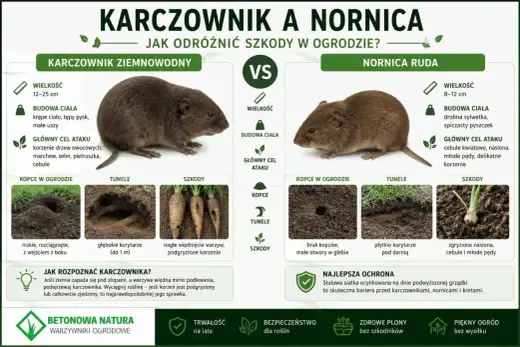Karczownik czy nornica? Rozpoznaj i chroń ogród!
