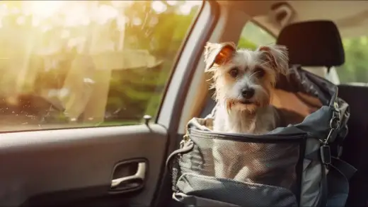 Chien malade en voiture - reconnaître les signes et éviter le malaise