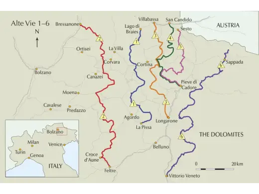 Alta Via 2 Dolomites - Réussir Bressanone-Feltre sans erreur