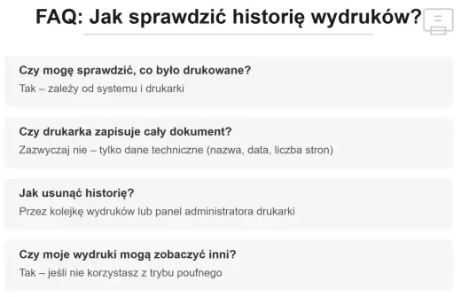 Jak sprawdzić historię drukowania - Zobacz co i kiedy wydrukowano