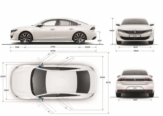 Peugeot 508 - Wymiary, bagażnik, praktyczność. Sedan czy SW?