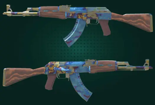 AK-47 Case Hardened blue gem - które patterny są najcenniejsze