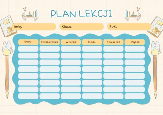 Plan lekcji w 6 klasie - Jakie przedmioty i co musisz wiedzieć?
