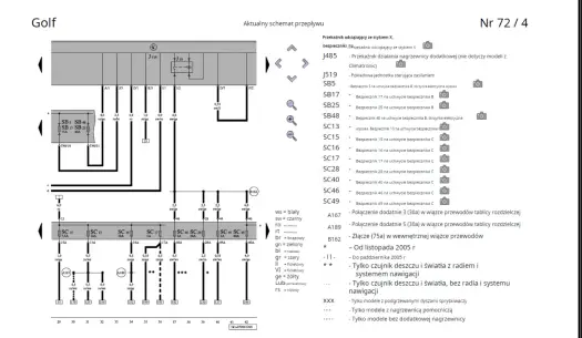 Schemat radia Golf 5: Quadlock, CAN-BUS i problemy z montażem