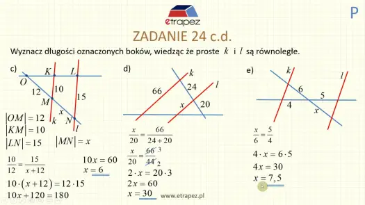 Twierdzenie Talesa - jak ogarnąć proporcje i nie tracić punktów?