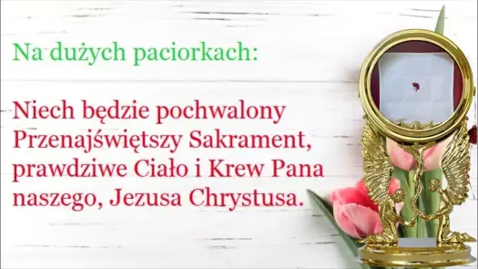 Czemu mówimy Niechaj będzie pochwalony Przenajświętszy Sakrament?