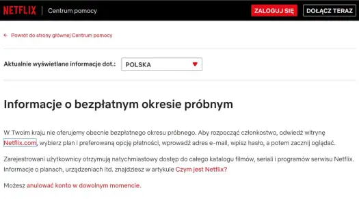 Netflix okres próbny - Nie ma! Jak zacząć i testować na TV.