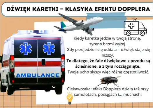 Efekt Dopplera w praktyce - syrena, gwiazdy i radar