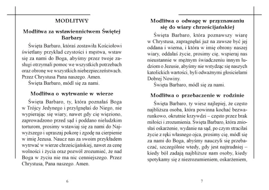 Modlitwa do św. Barbary: Teksty, patronat i pomoc w trudnych chwilach